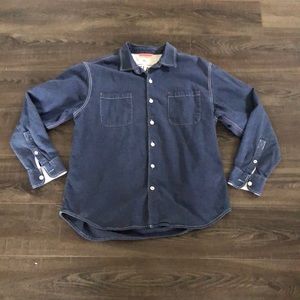 Tommy Bahama RELAX blue flannel shirt XL